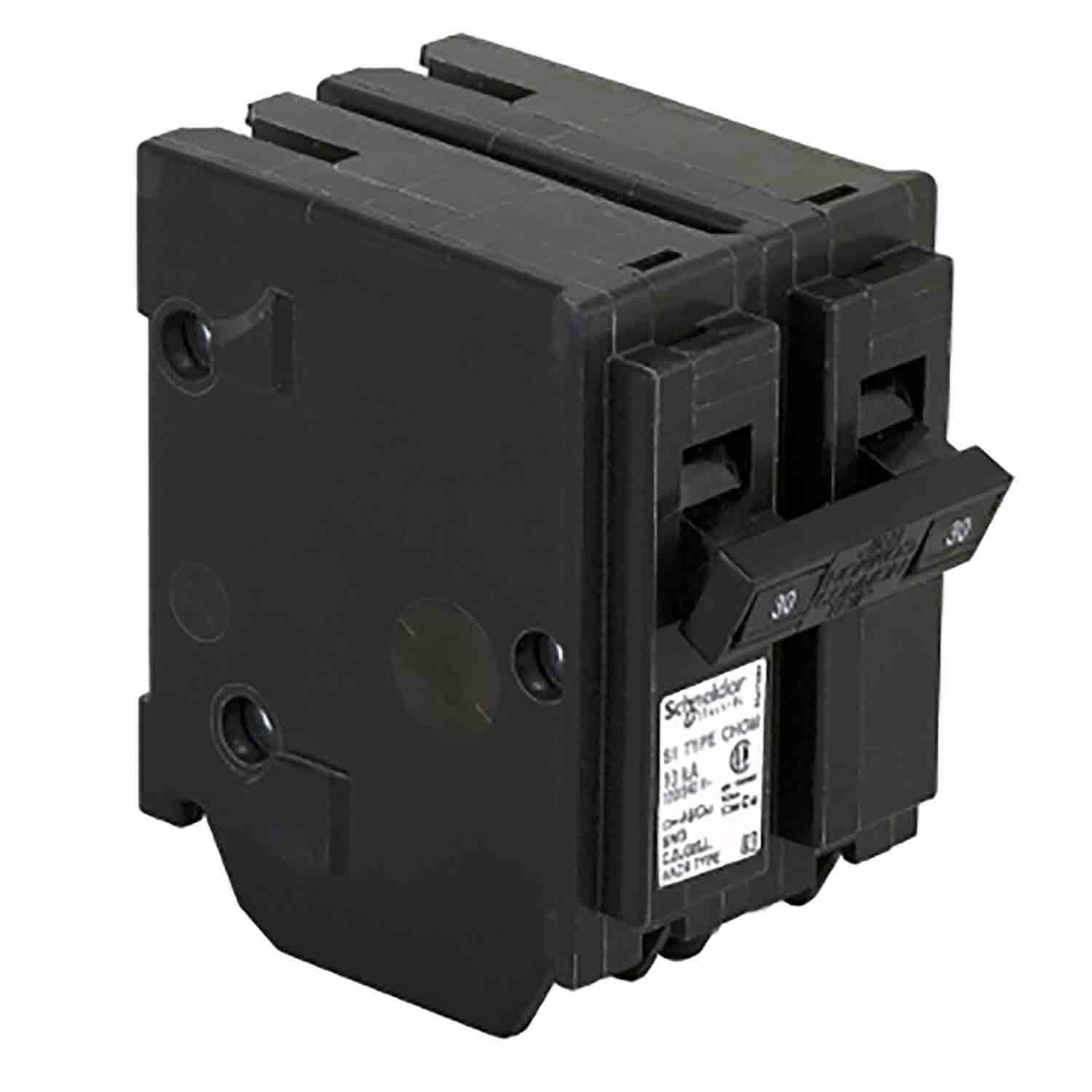 Double Pole 30 Amp Homeline Plug-On Circuit Breaker