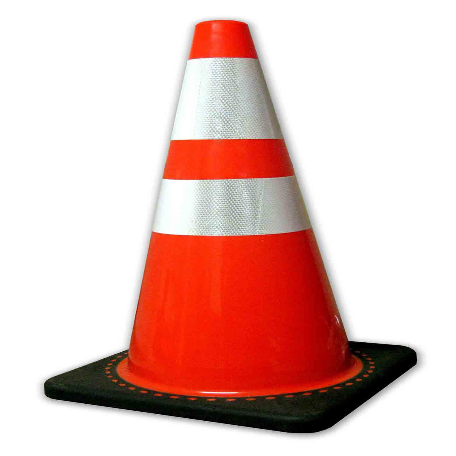 28" 5lb Traffic Cone with 6" & 4" Reflective Collar