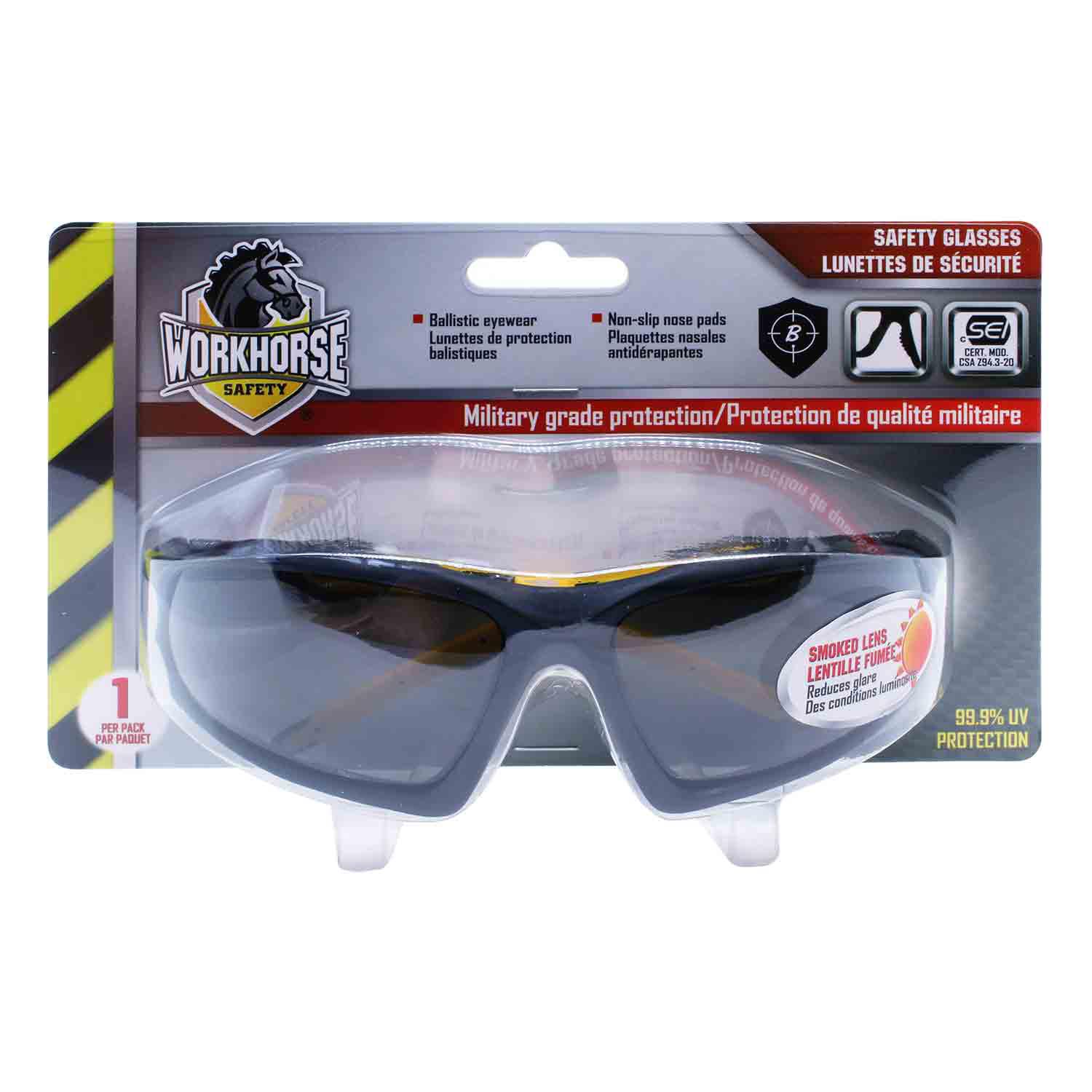 Smoked Safety Glasses Full Frame