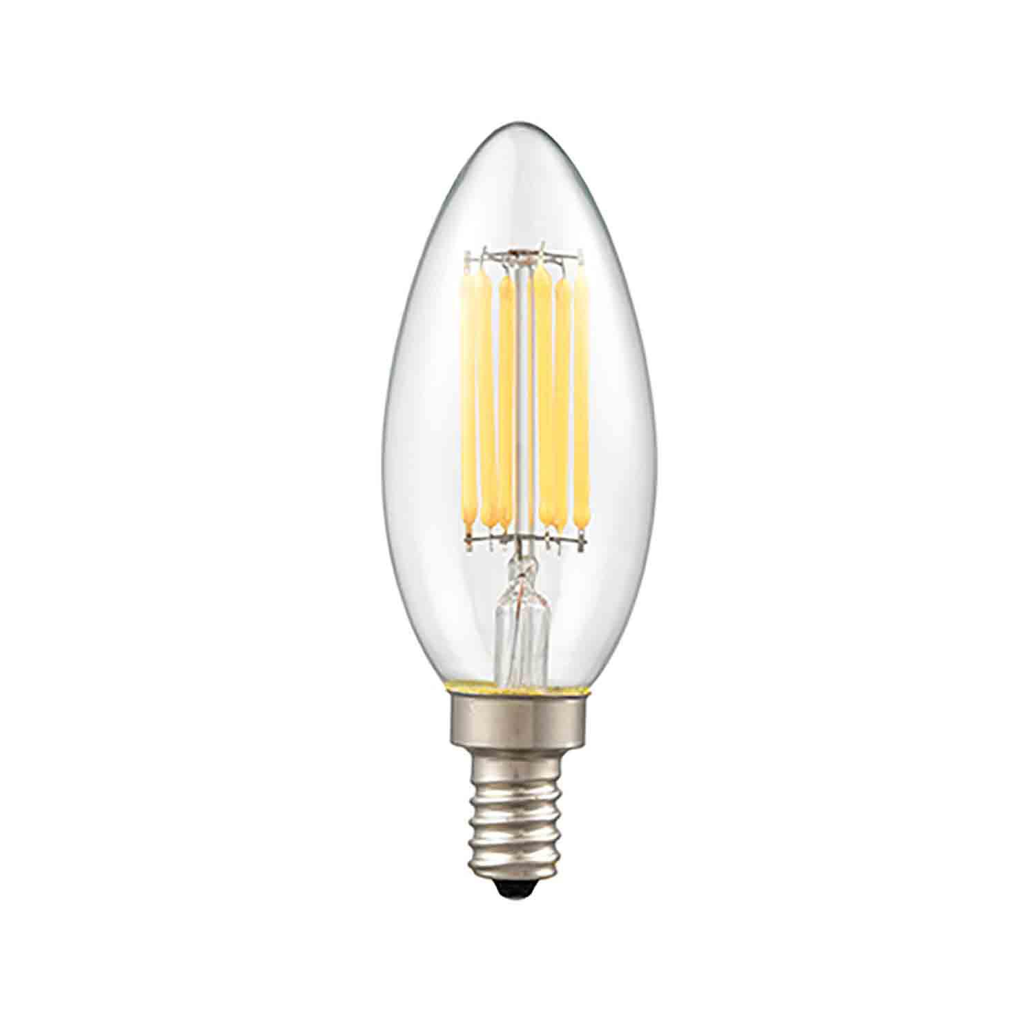 Ampoule LED C35/B10 claire 7.5W
