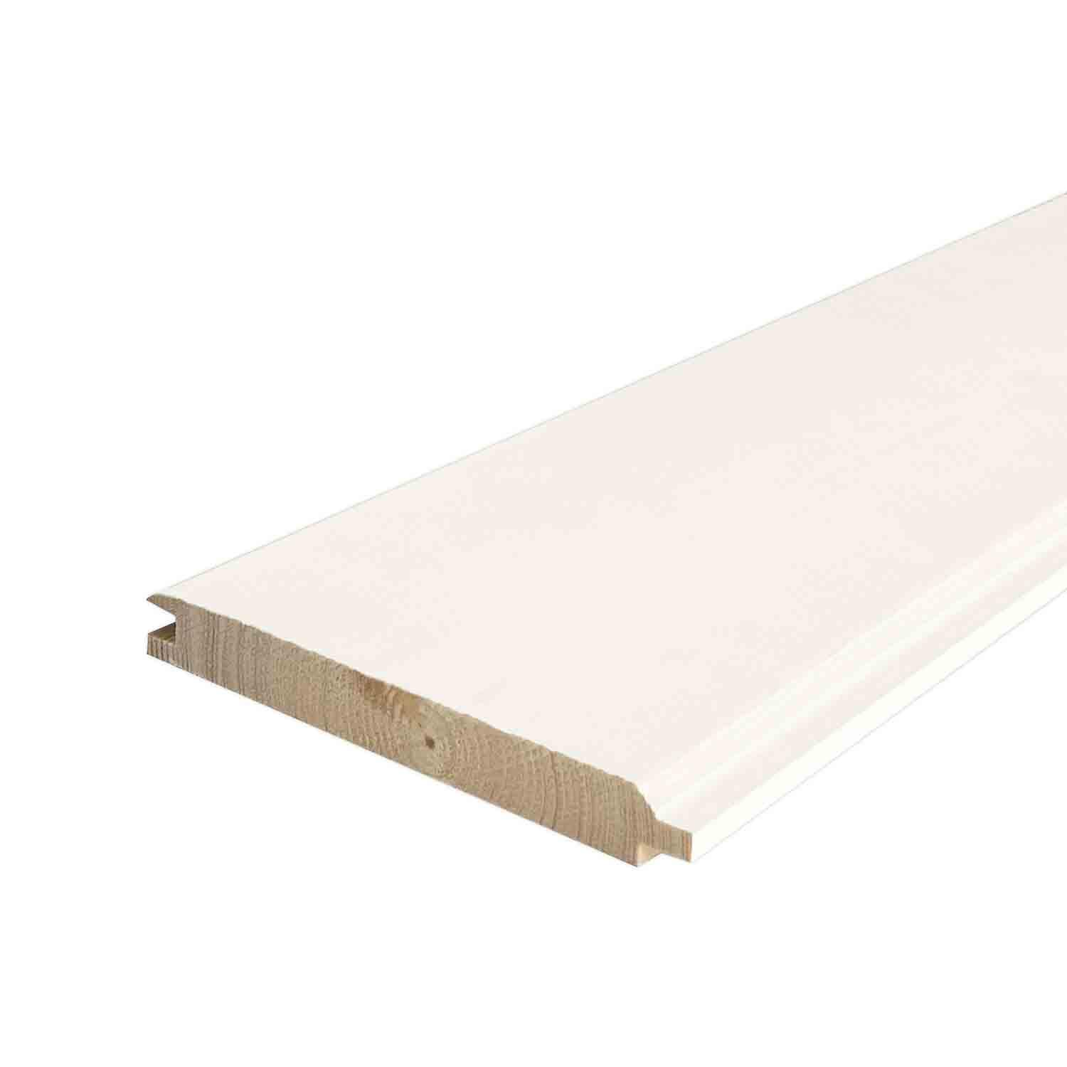 Ready Pine MDF V-Match Cloud White 1 x 6 x 140"