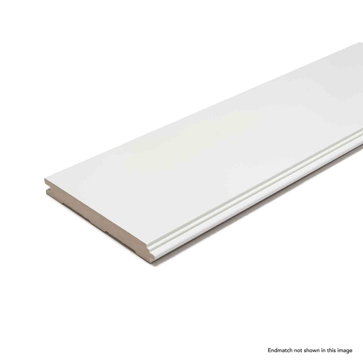 Ready Pine MDF Shiplap Cloud White 1 x 8 x 140"