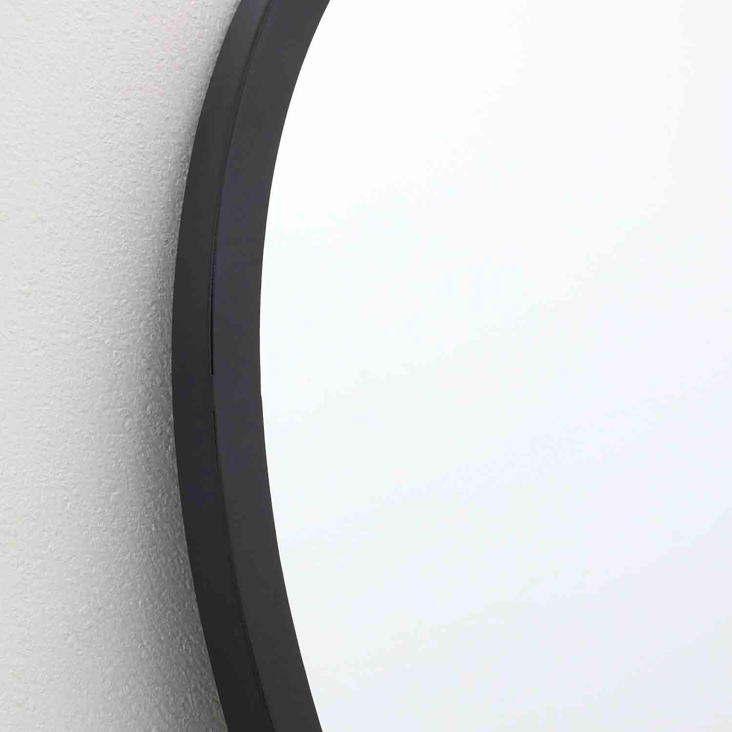 Miroir décoratif organique métal noir Serenity 20" x 24"
