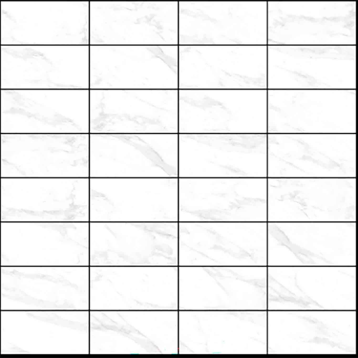 Carreau Céramique Poli Carrara 12"x24" 16 pi²/boîte