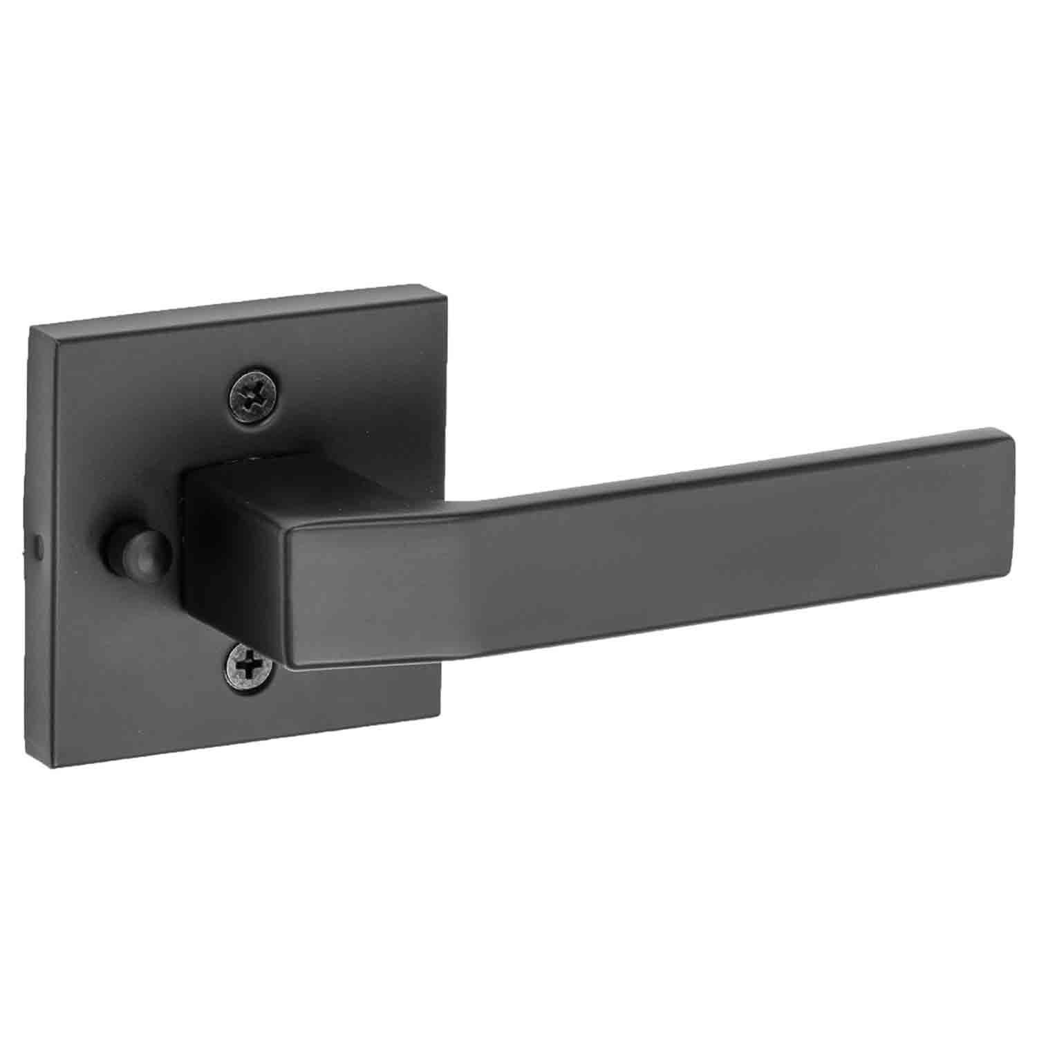 Ramp Up Lever Square Rose Privacy Matte Black