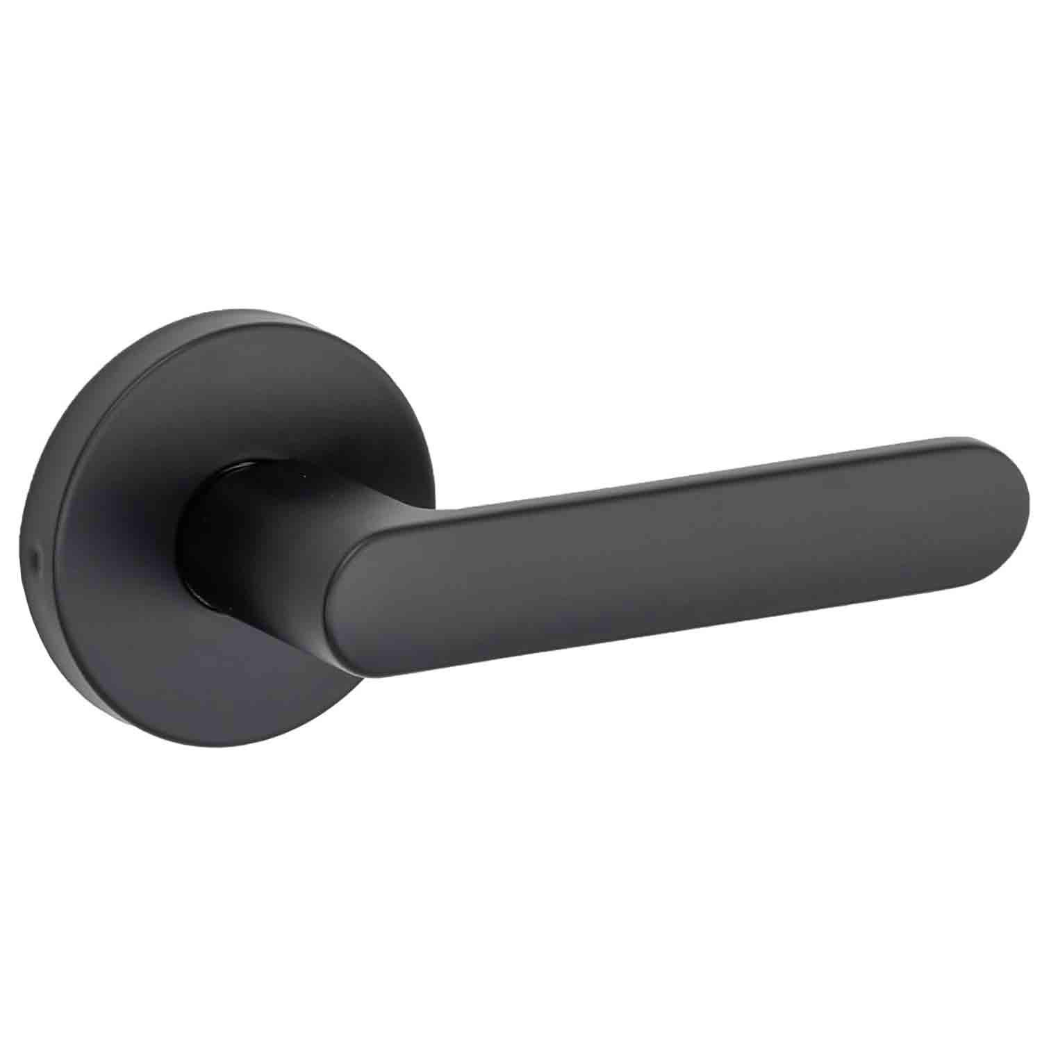 Free Style Lever Round Rose Passage Matte Black