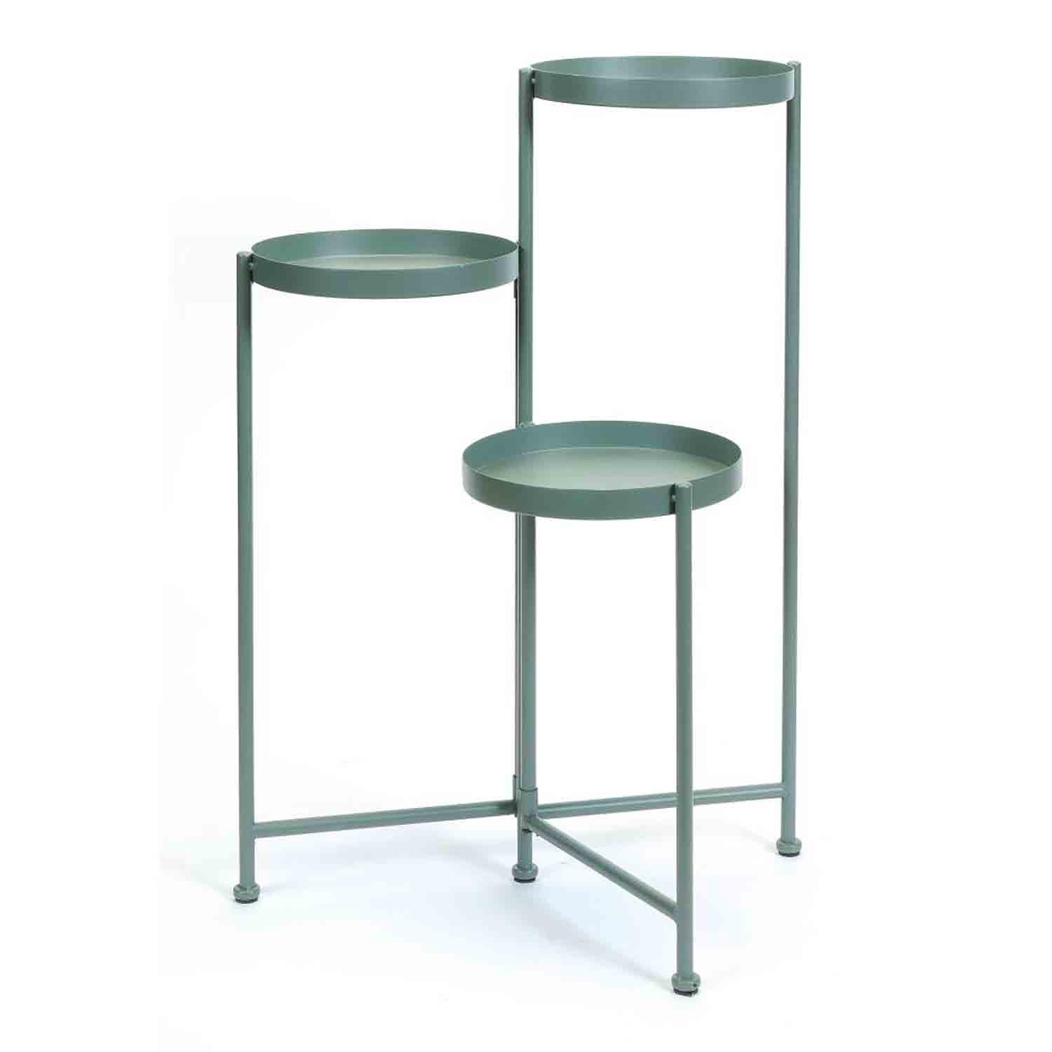 3 Tier Plant Stand Green