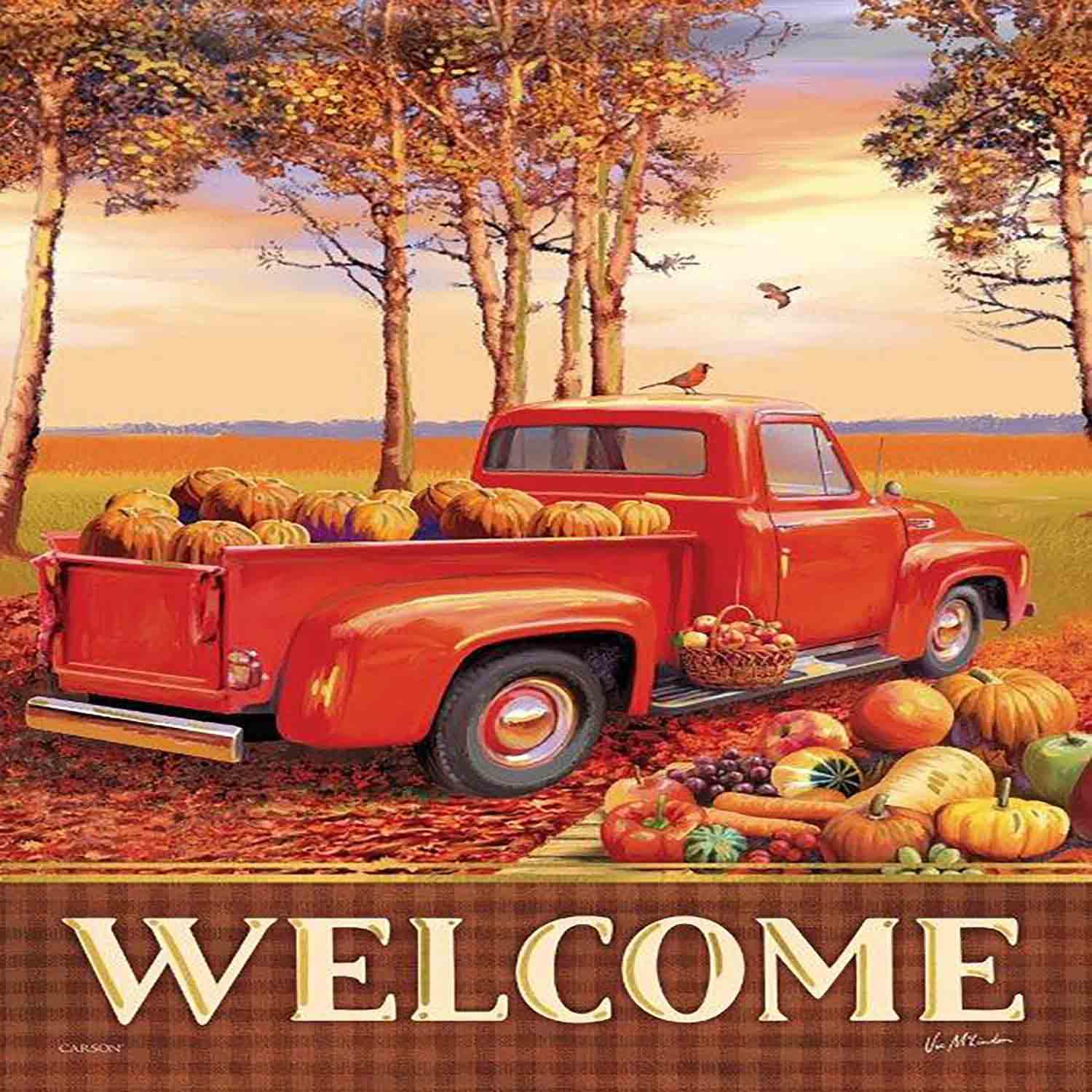Drapeau de jardin automne abondance
