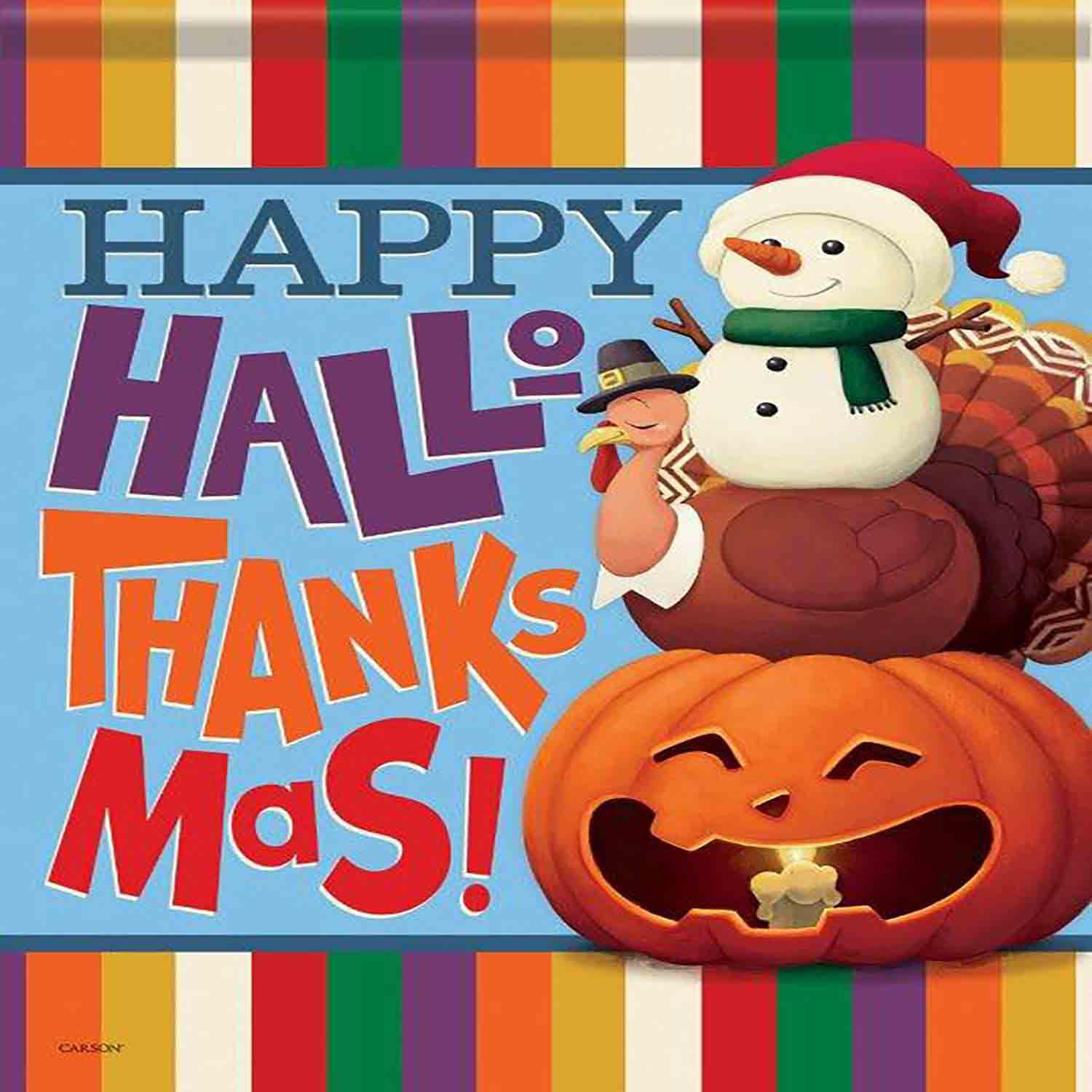 Drapeau de Jardin d’Automne Hallothanksmas