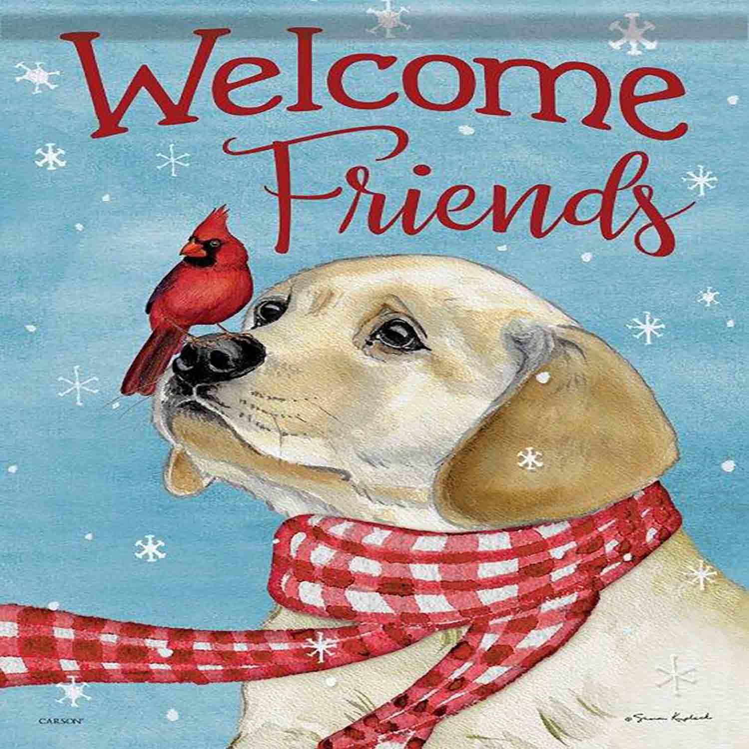Winter Large Flag Best Friends
