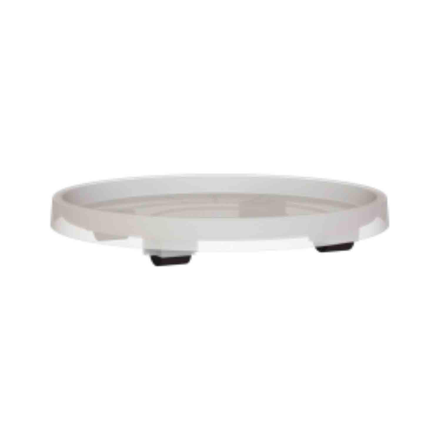 Saucer with Wheels Clear 12"