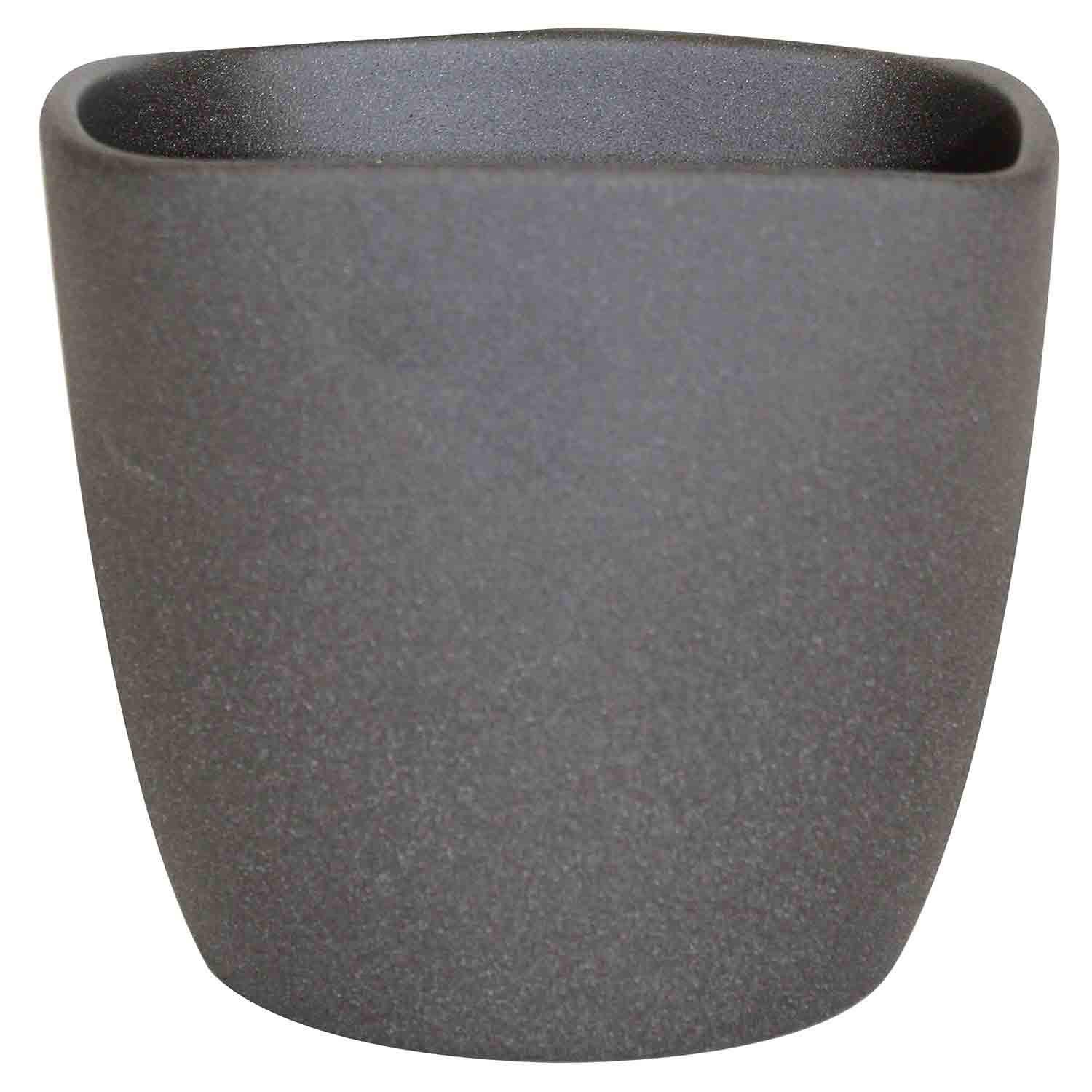 Pot Rose Granite Dark Gray Ceramic 6''