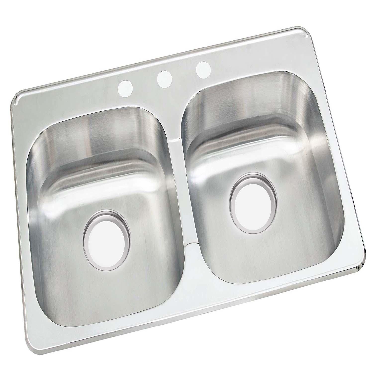 Double Bowl Kitchen Sink 31 x 20"