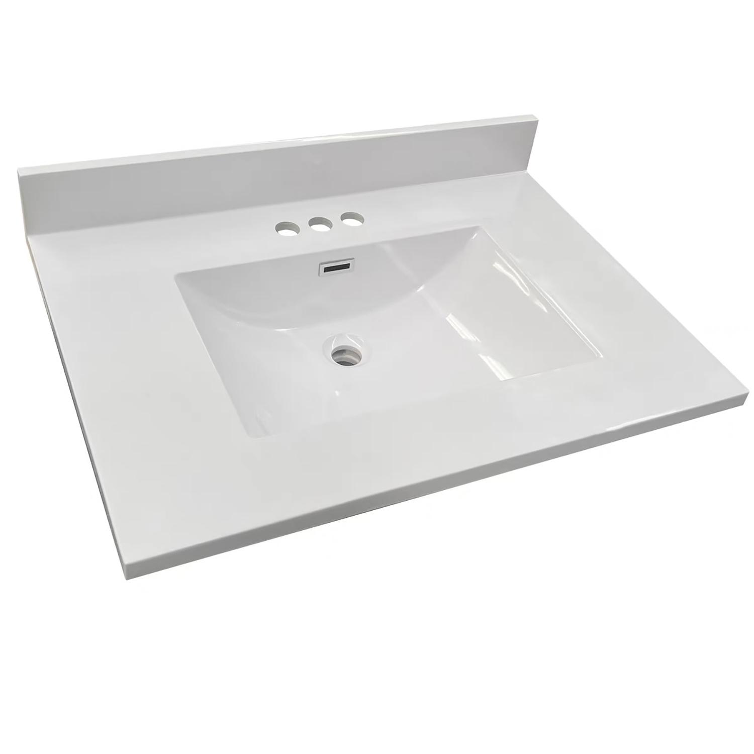 31" x 21-13/16" Marble Vanity Top