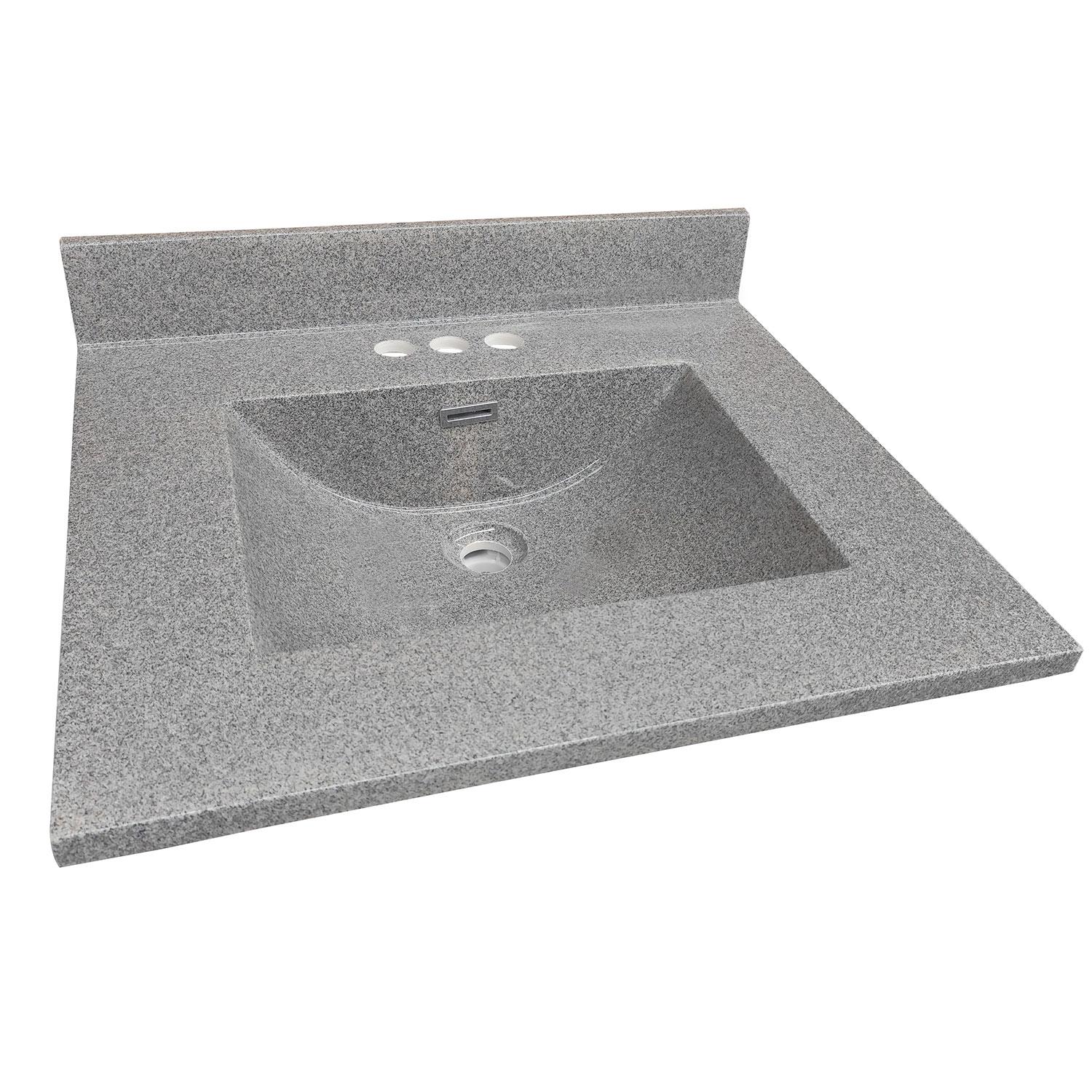 25" x 21-13/16" Marble Vanity Top