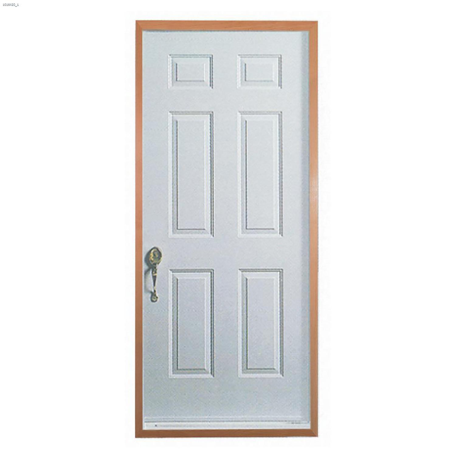36"x80" 6-Panel Natural Inswing Door 4-5/8"-PVC Sill