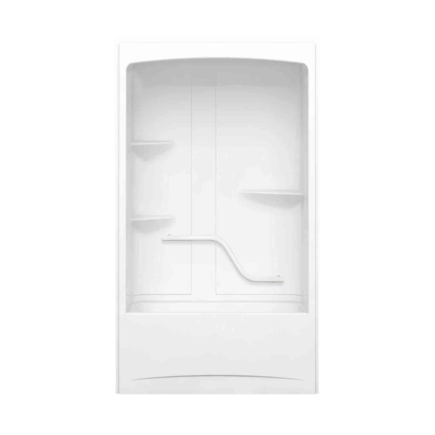 Camelia TSR-6032 Alcove Righthand Drain Tub Shower w/S Bar