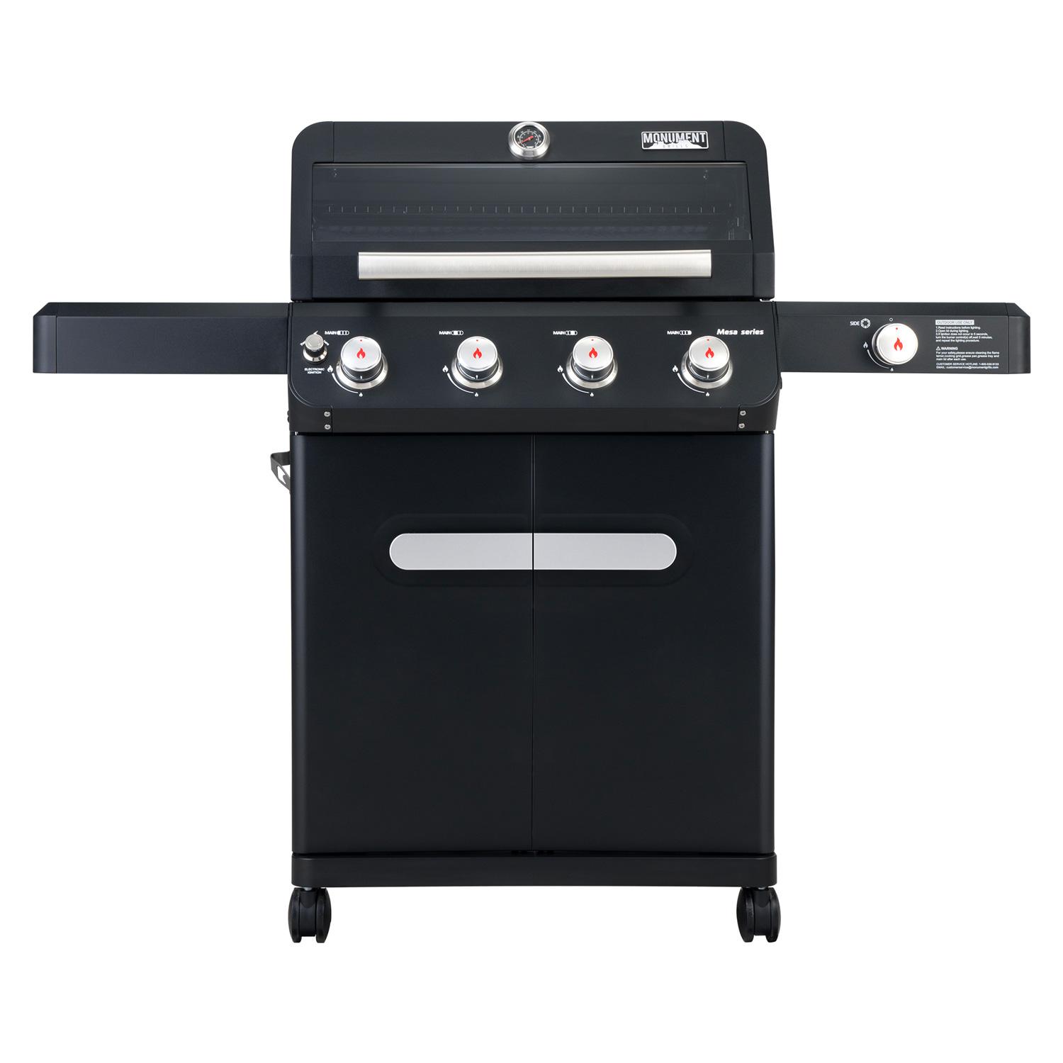 Black Mesa 4 Burner Clearview Gas Grill with Side Burner