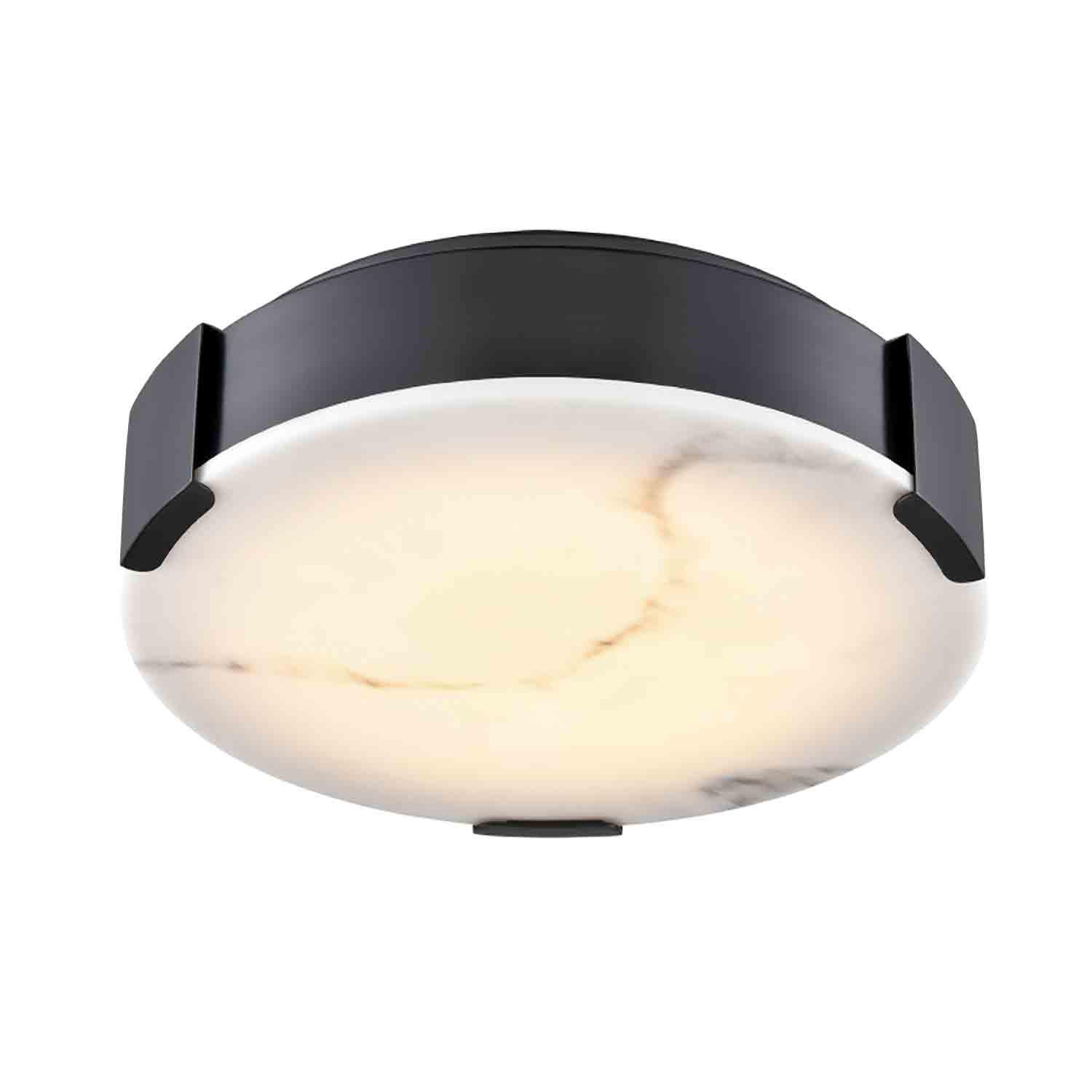 Petra 14" Ebony Flush Mount Light