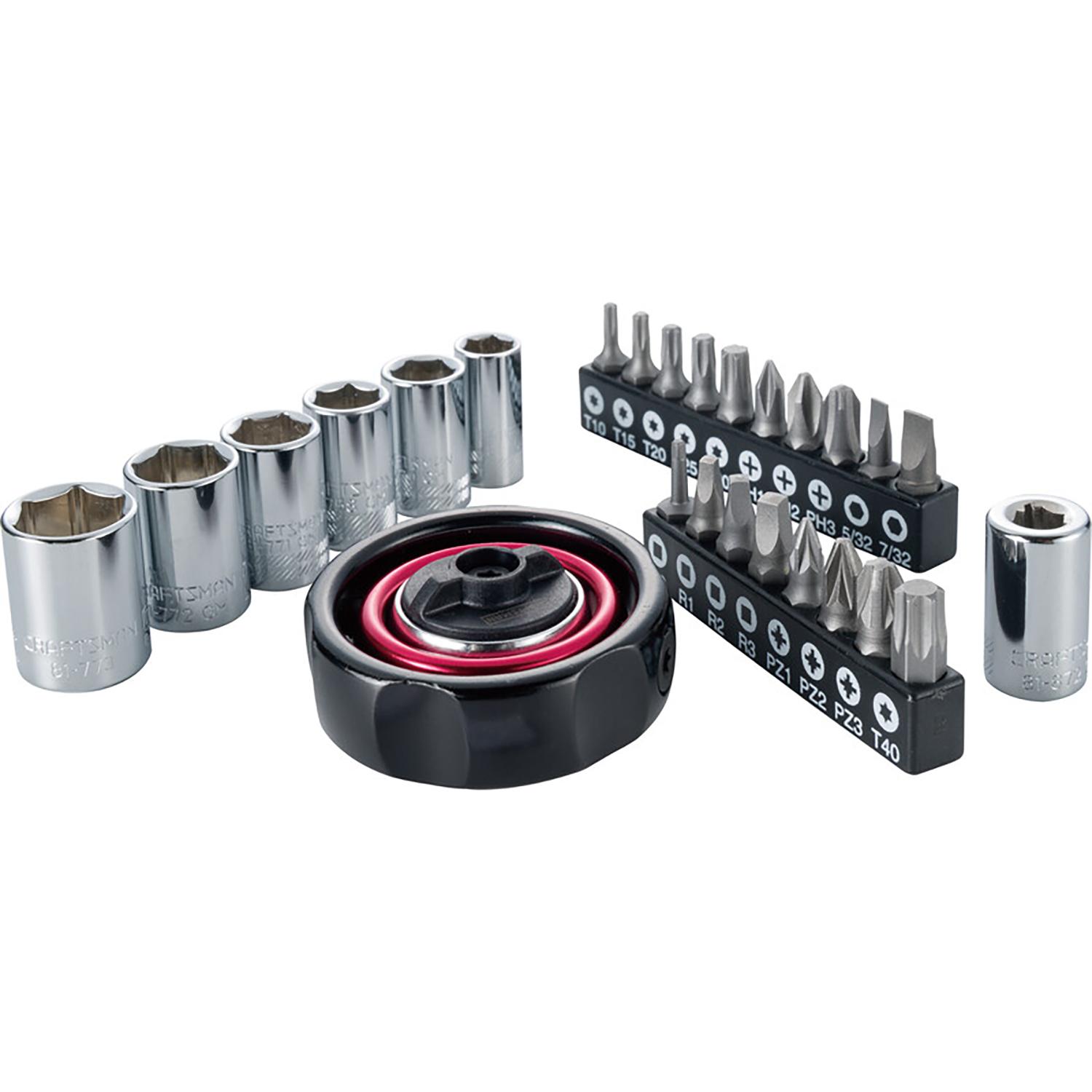 Jeu d’adaptateurs à cliquet Craftsman 1/4" 26 pièces