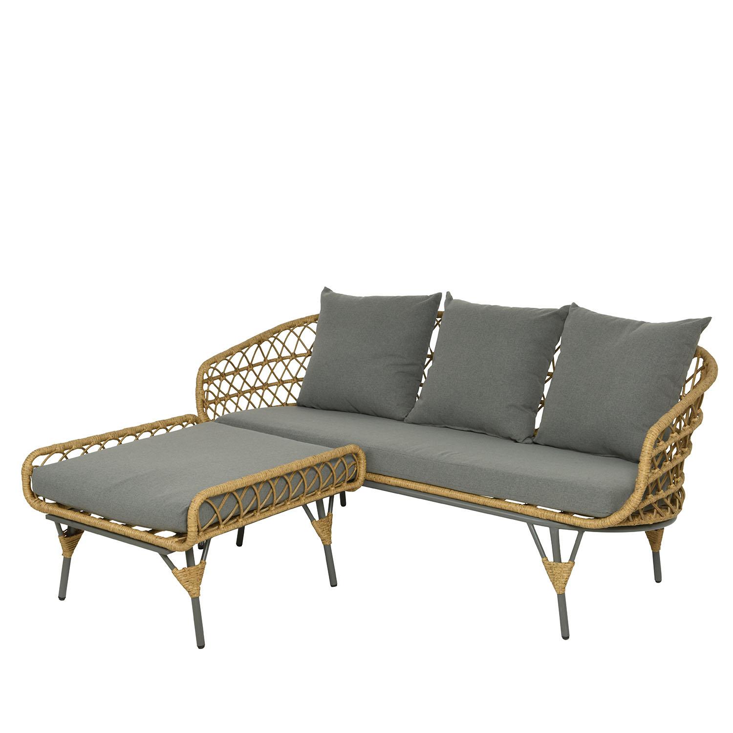 Canapé Paradise avec ottoman