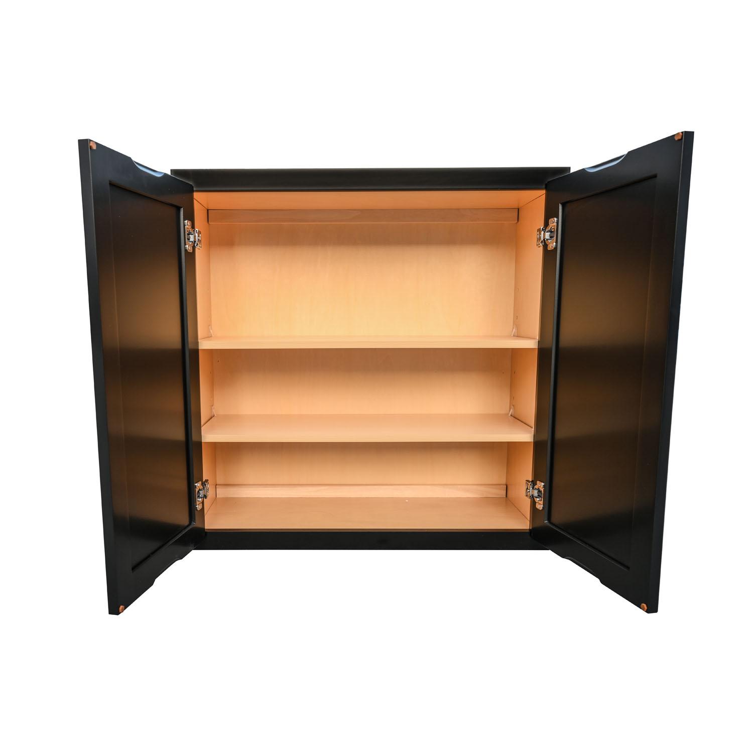 Armoire Murale Noire 30" x 30"