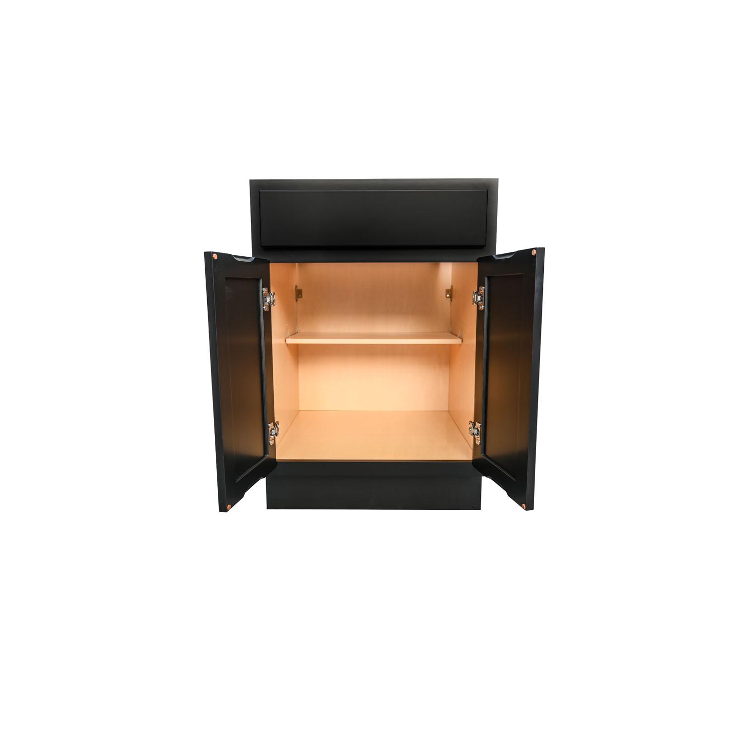 Armoire de Base Noire 24"
