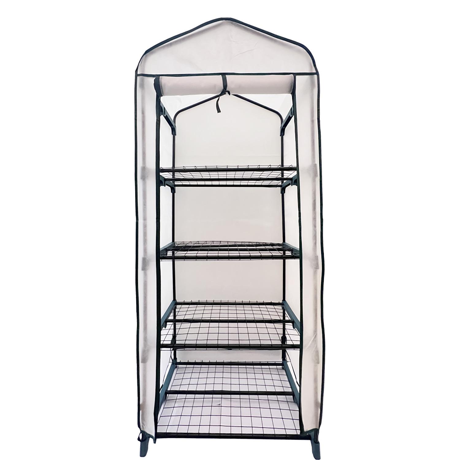 4-Tier Mini Greenhouse with 2 Covers