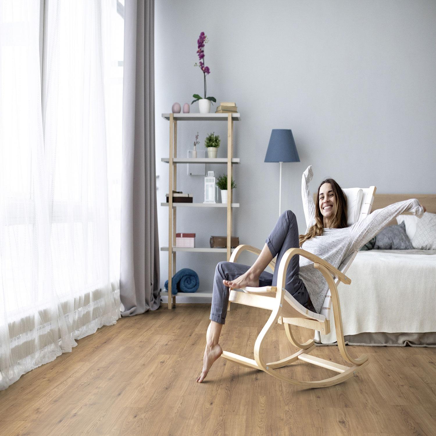 Plancher Stratifié 12+2mm 17,24 pi²