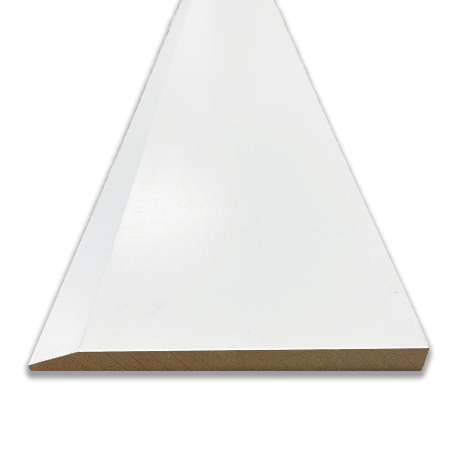 MDF Primed Bevel Baseboard 1/2" x 5-1/4" x 14'