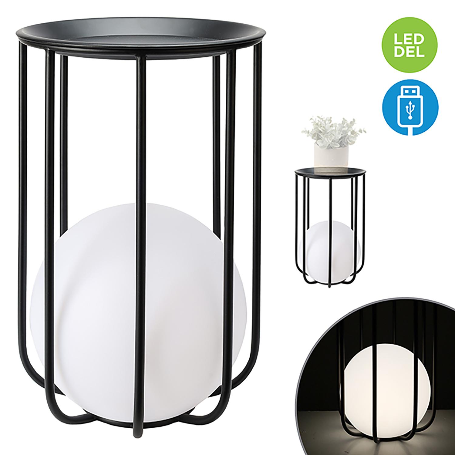 Plant Stand with USB Rechargeable Glow Ball
