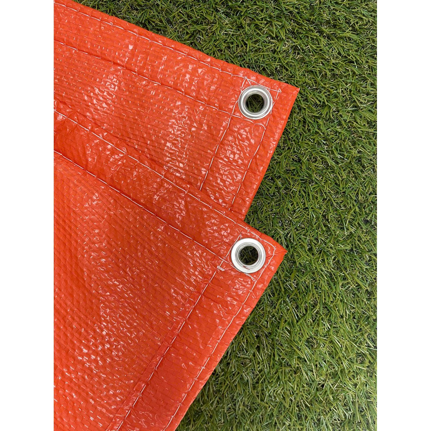 12' x 20' Orange Polyethylene Woven  Insulated Tarp