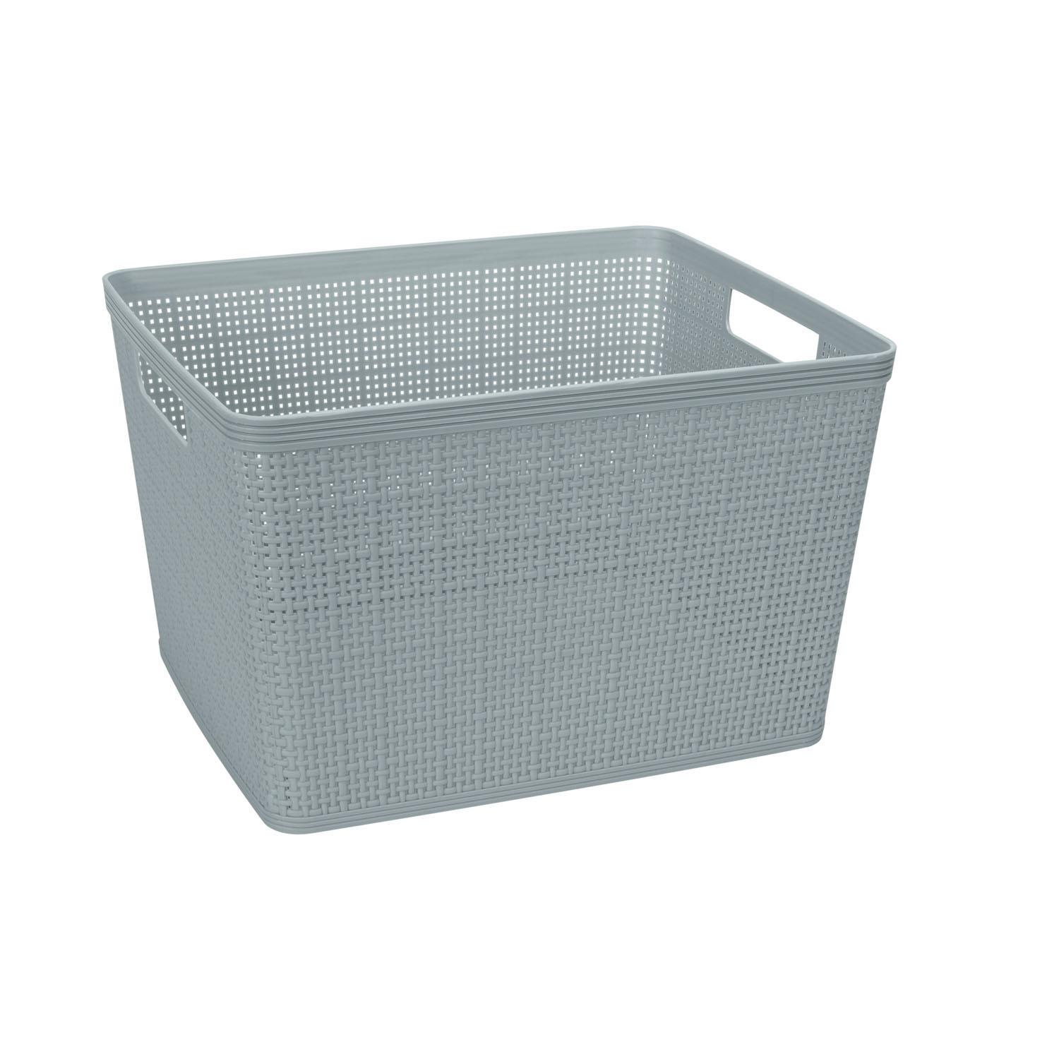 Neat and Tidy Weave Plastic Basket