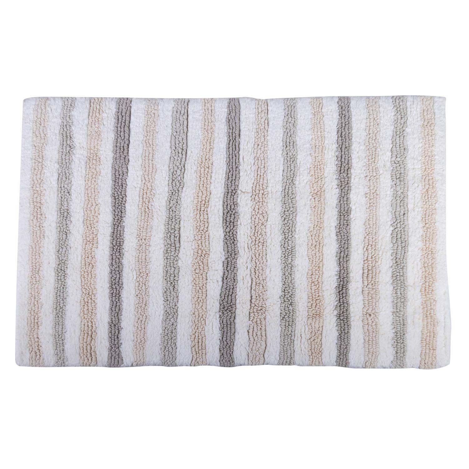 20"x30" Field Stripe Reversible Cotton Bath Mat