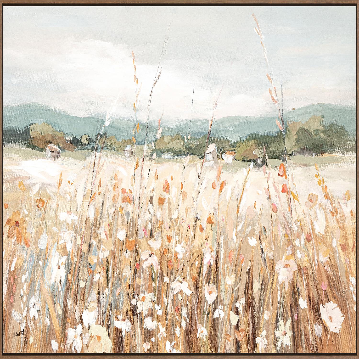 Impression encadrée champ de fleurs 24" x 48"