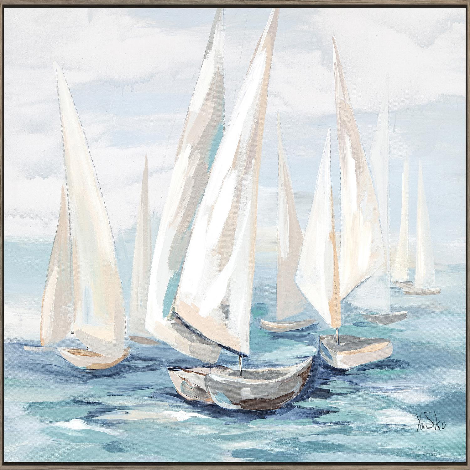 Sailboat Symphony Framed Print 24" x 48"