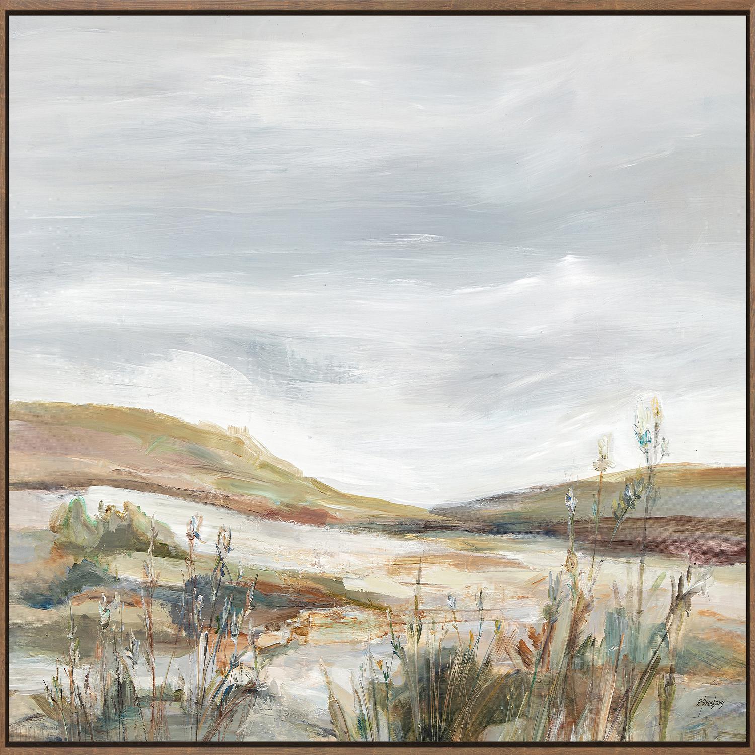 Lookout Over Fields Framed Print 24" x 36"