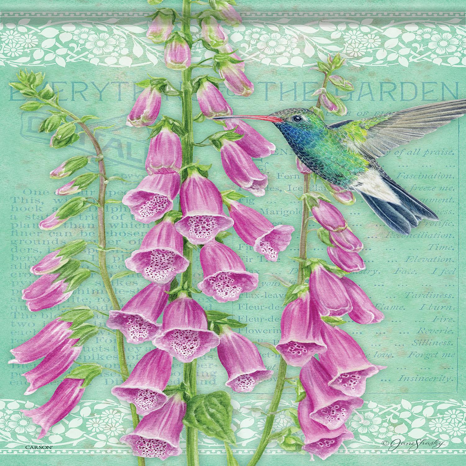 Drapeau Jardin Printemps Colibri