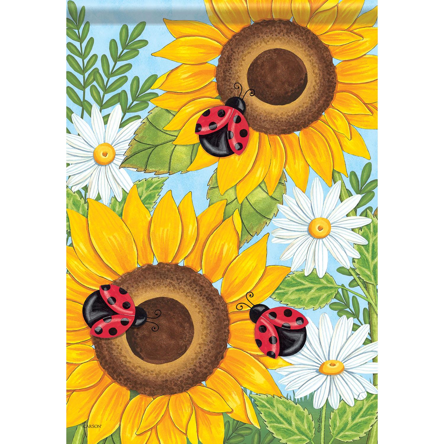 Grand Drapeau Printemps Tournesols
