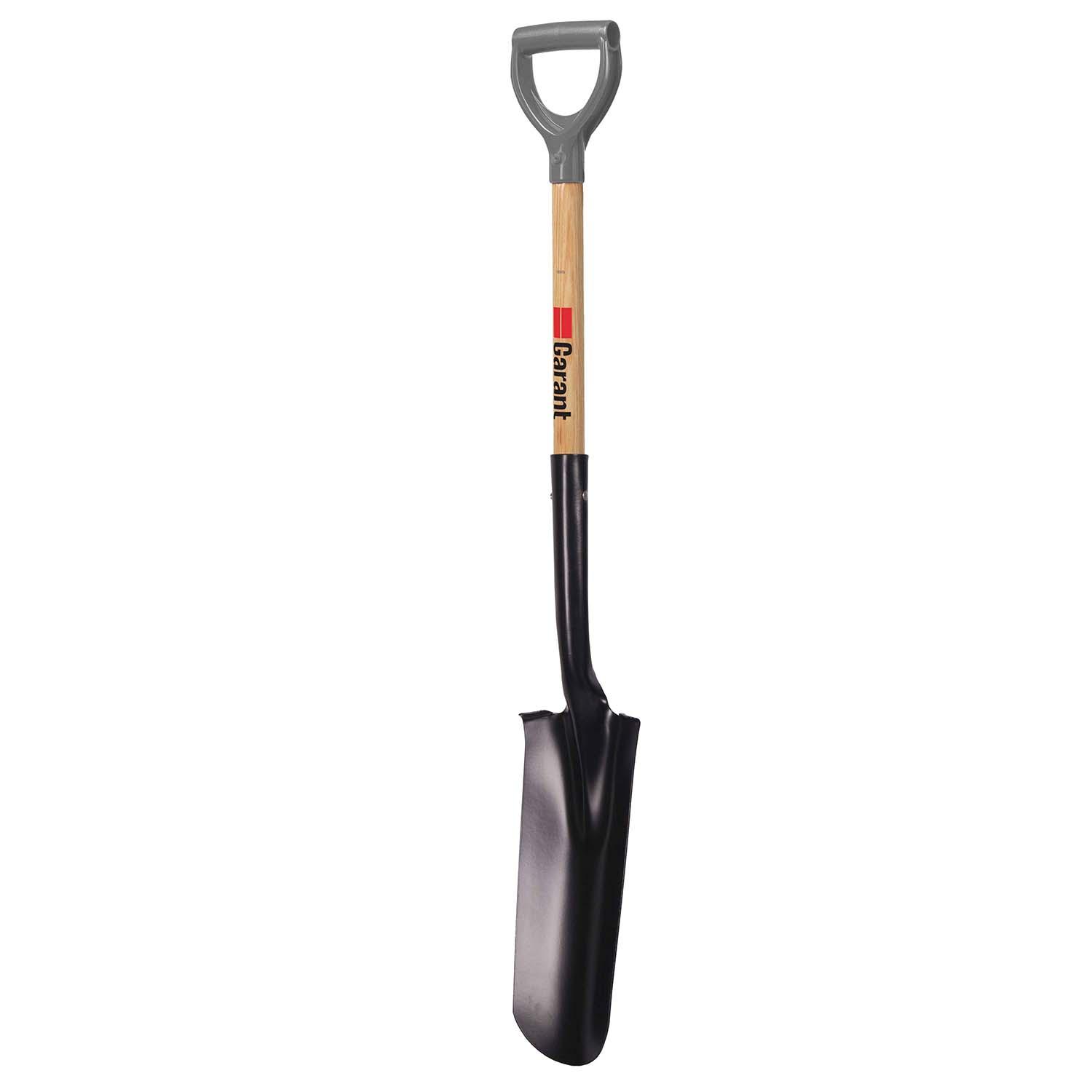 Original 14" Drain Spade Forward Step Wood D-Handle