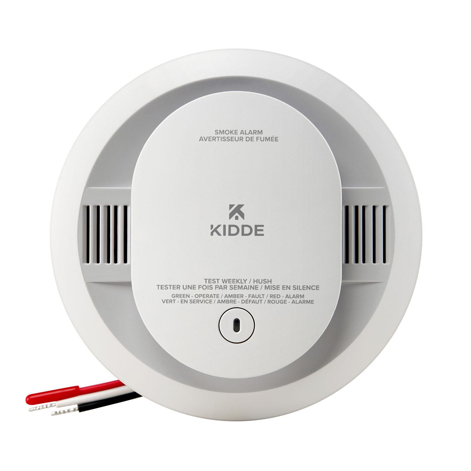 Détecteur de fumée Kidde 120V pile AA secours