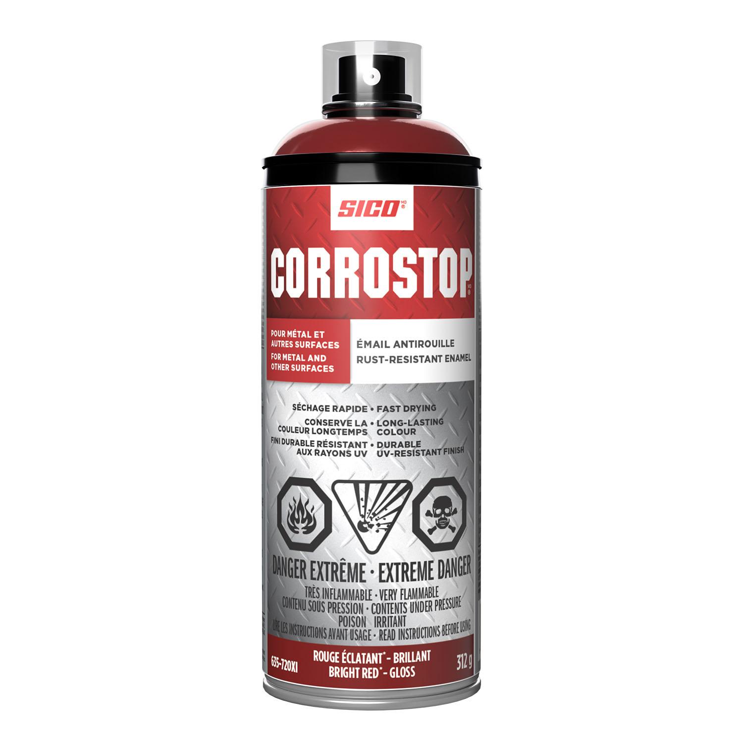Peinture antirouille aérosol Corrostop brillant 312g