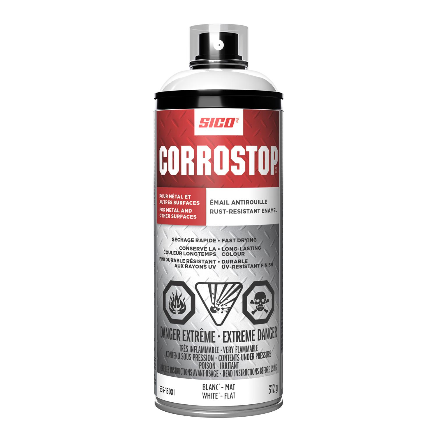Peinture antirouille aérosol Corrostop mat 312g