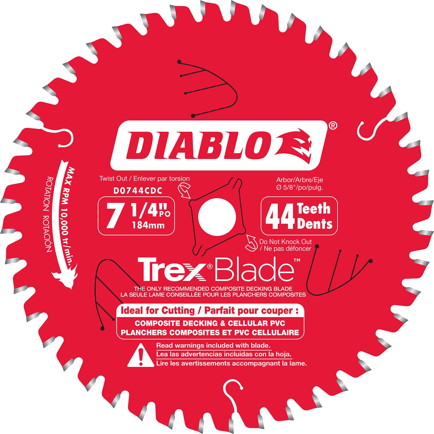 7-1/4" x 44T Trex Composite Decking Blade