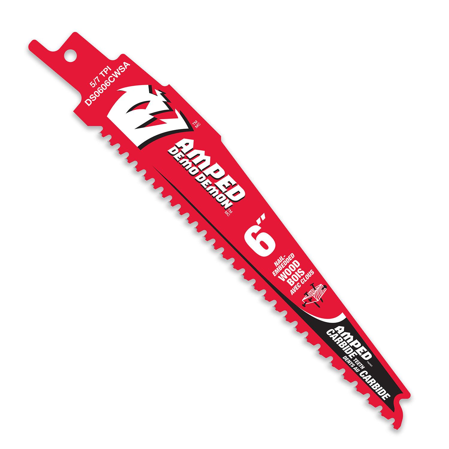 6" Nail Embedded Wood Reciprocating Saw Blade