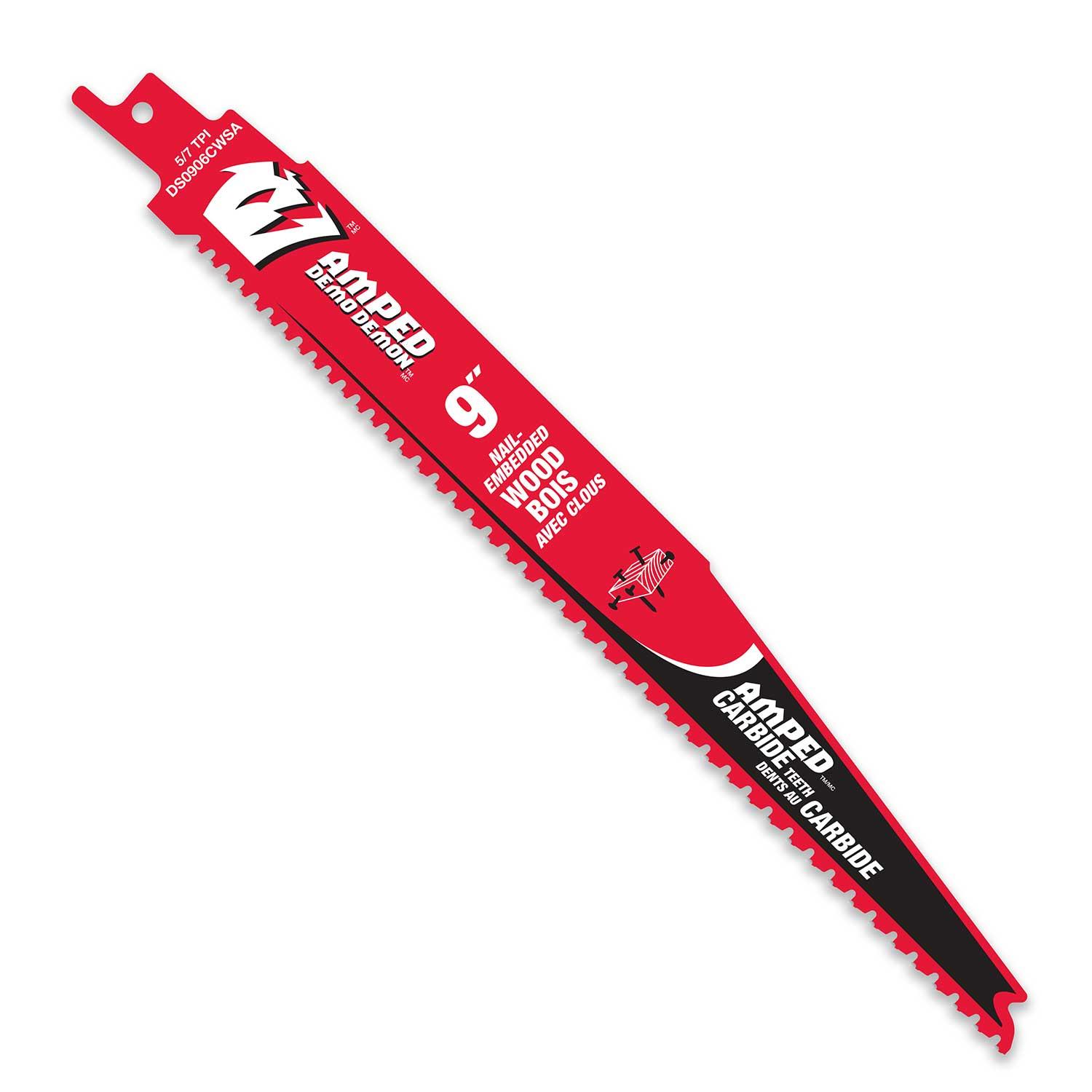 9" Nail Embedded Wood Reciprocating Saw Blade