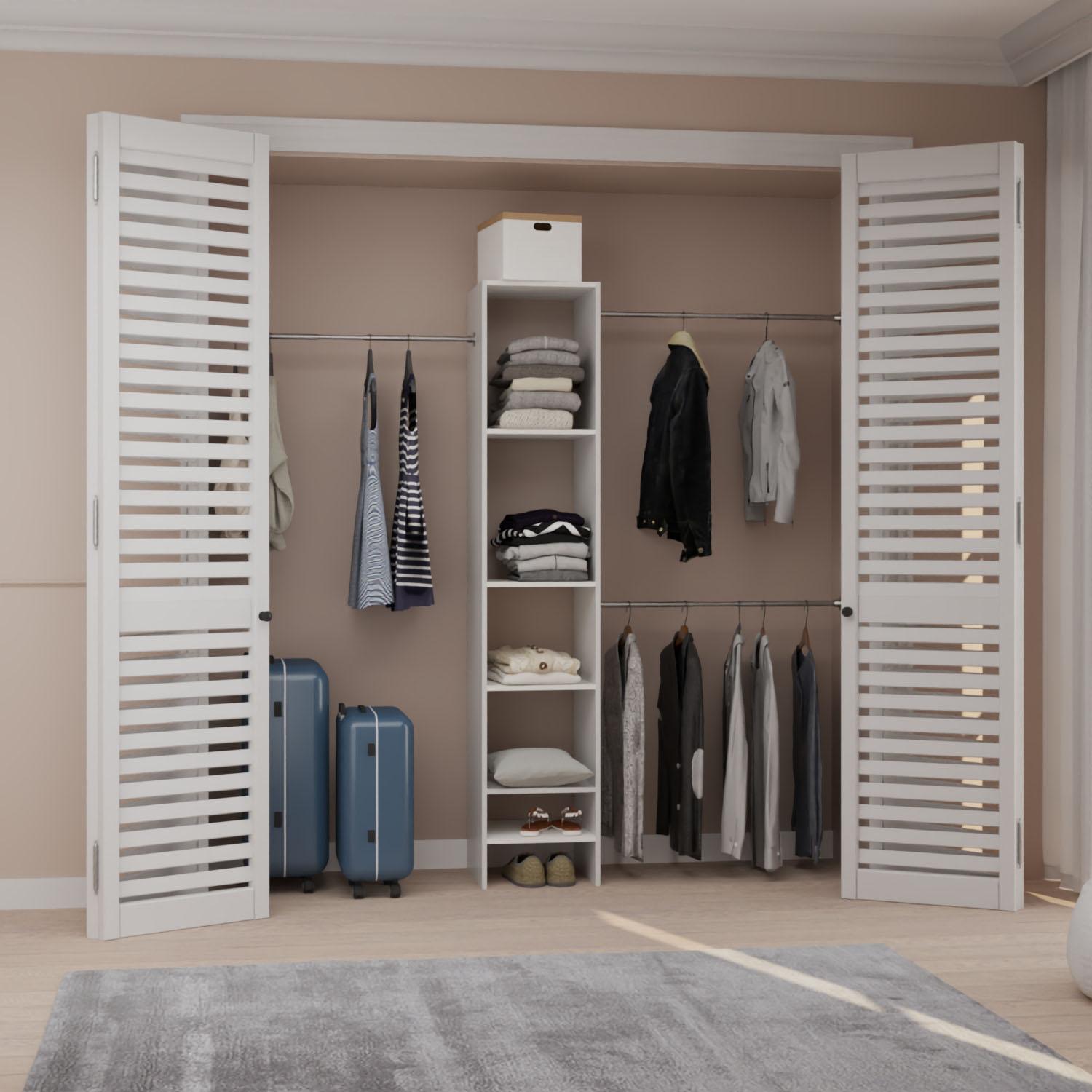 Adjustable Closet Organizer Tower 4.9'-6.89'