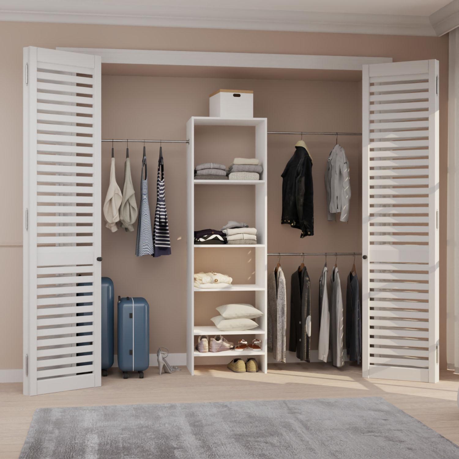 Adjustable Closet Organizer Tower 5.6'-7.5'