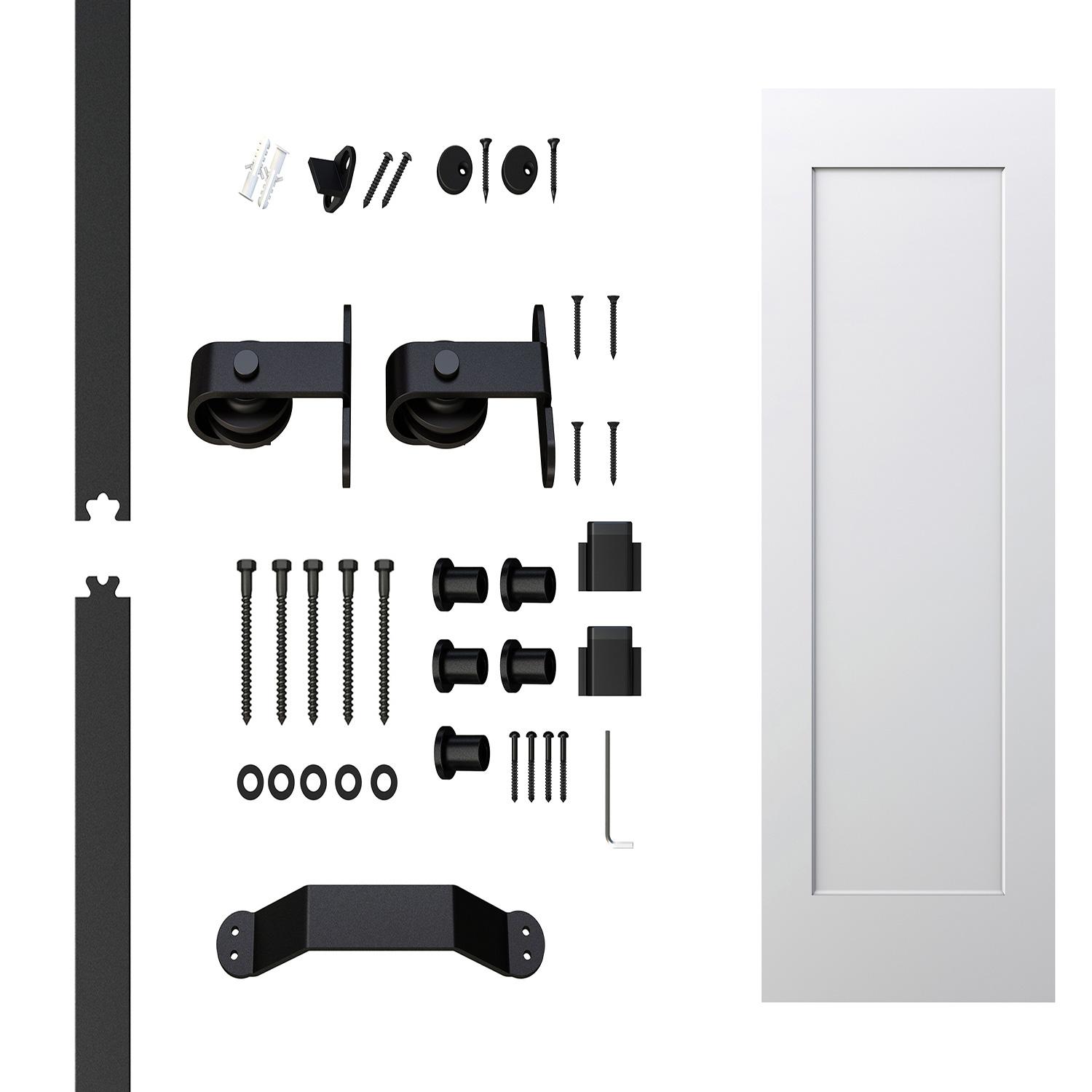 36" x 84" 1-Panel Primed Barn Door Kit