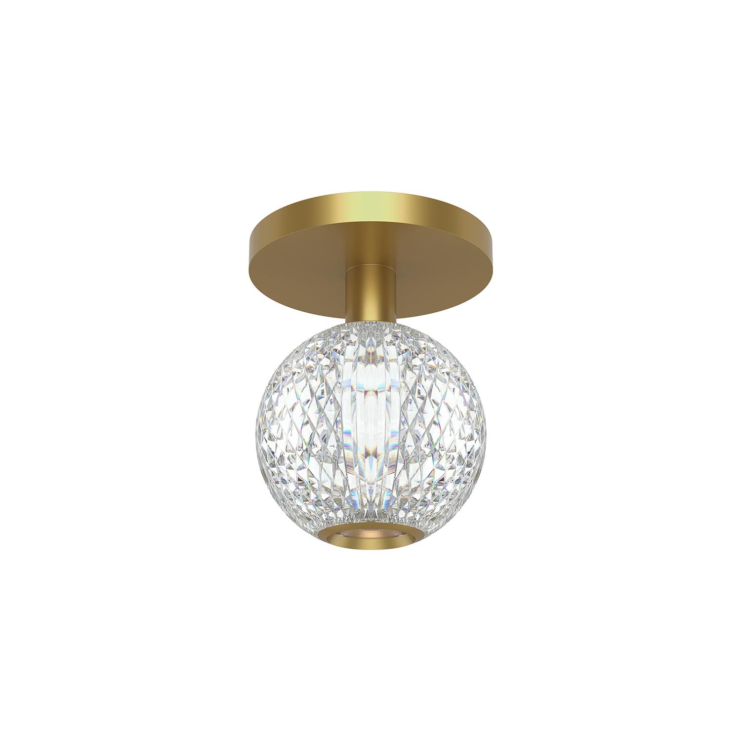 Marni 5" Flush Mount-Natural Brass